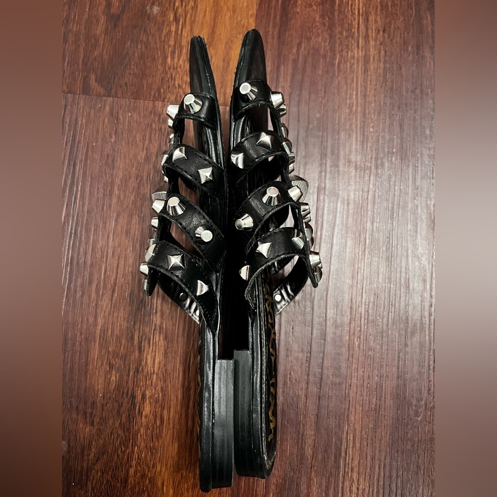 Sam Edelman Beatrice Black Studded Slide Sandals size 8.5 - Picture 4 of 9